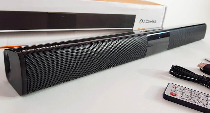 Alfawise BT-200. Niedrogi soundbar z bluetooth i czytnikiem kart micro SD.